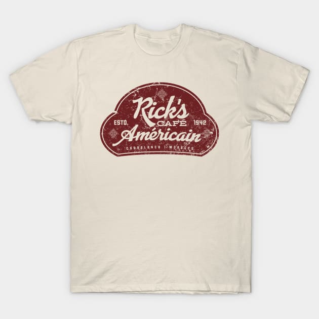 Rick's Cafe Americain T-Shirt by MindsparkCreative